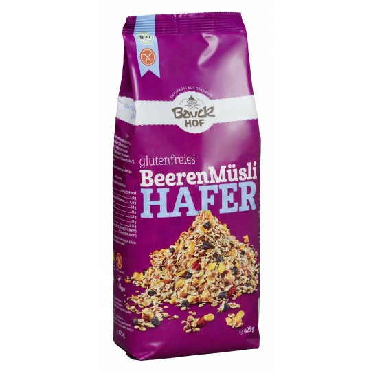 Bio glutenfreies Beerenmüsli Hafer 425G Bauckhof Bio Glutenfreies Beerenmüsli Hafer 425G -Kaffee-Tee Sales bio bauckhof hafermamp252sli beeren 425g
