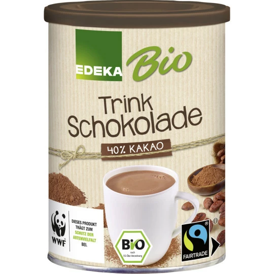 Bio Trinkschokolade 40% Kakao 220G EDEKA Bio Trinkschokolade 40% Kakao 220G -Kaffee-Tee Sales bio edeka trinkschokolade vollmilch 220g