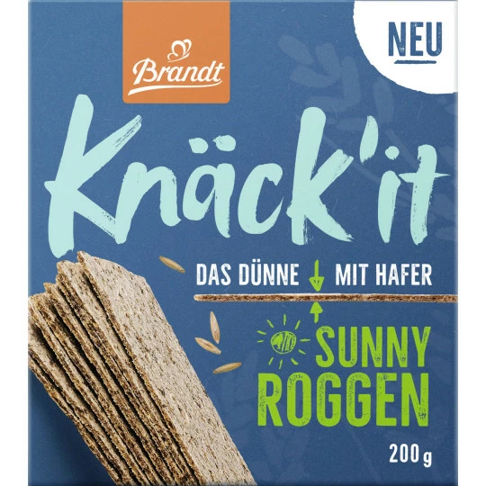 Knäck'it Sunny Roggen 200G Brandt Knäck'it Sunny Roggen 200G -Kaffee-Tee Sales brandt knamp228ck039it sunny roggen 200g