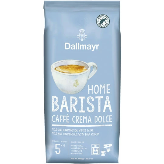 Home Barista Caffee Crema Dolce ganze Bohne 1KG Dallmayr Home Barista Caffee Crema Dolce Ganze Bohne 1KG -Kaffee-Tee Sales dallmayr home barista caffee crema dolce rainforest alliance identity preserved ganze bohne 1kg