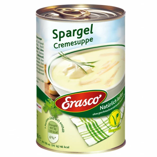 Spargel Cremesuppe 390ML Erasco Spargel Cremesuppe 390ML -Kaffee-Tee Sales erasco spargelcremesuppe 390 ml
