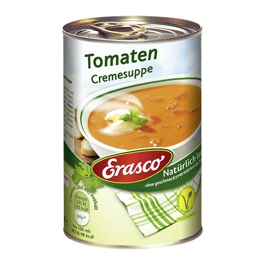 Tomaten Cremesuppe 390ML Erasco Tomaten Cremesuppe 390ML -Kaffee-Tee Sales erasco tomatencremesuppe 390 ml