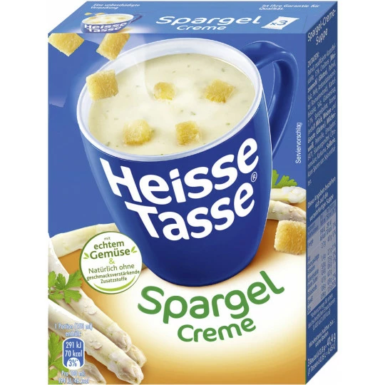 Tasse Spargel Creme Suppe 41,4G Heisse Tasse Spargel Creme Suppe 41,4G -Kaffee-Tee Sales htspargsup3bt f450ml414g1