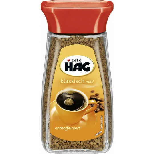 HAG klassisch mild entkoffeiniert 100G Café HAG Klassisch Mild Entkoffeiniert 100G -Kaffee-Tee Sales kaffee hag lamp246slicher kaffee klassisch mild entkoffeiniert 100g