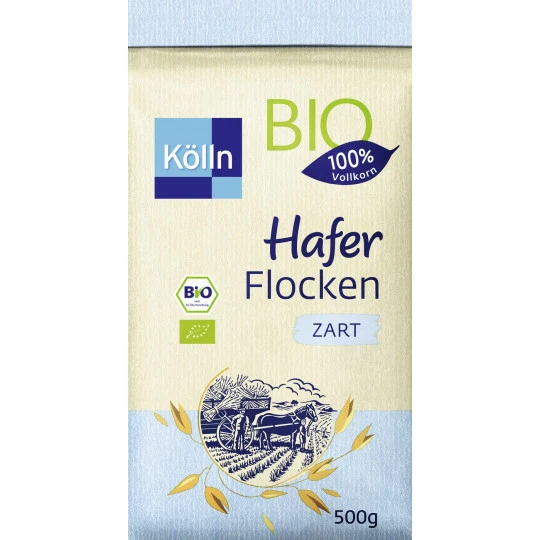 Bio Haferflocken zart 500G Kölln Bio Haferflocken Zart 500G -Kaffee-Tee Sales klln bio haferflocken zart 500g