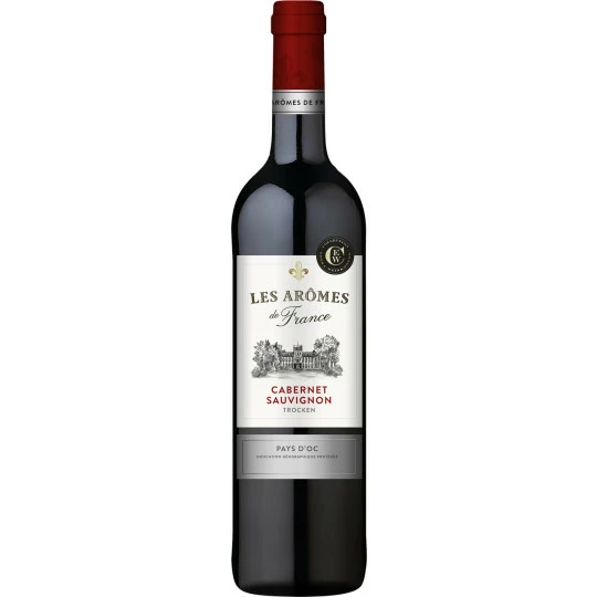 Arômes de France Cabernet Sauvignon Rotwein trocken 0,75L Les Arômes De France Cabernet Sauvignon Rotwein Trocken 0,75L -Kaffee-Tee Sales les armes de france cabernet sauvignon rotwein trocken 075l