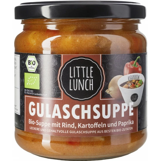 Lunch Bio Gulaschsuppe 350ML Little Lunch Bio Gulaschsuppe 350ML -Kaffee-Tee Sales little lunch bio gulaschsuppe 350ml