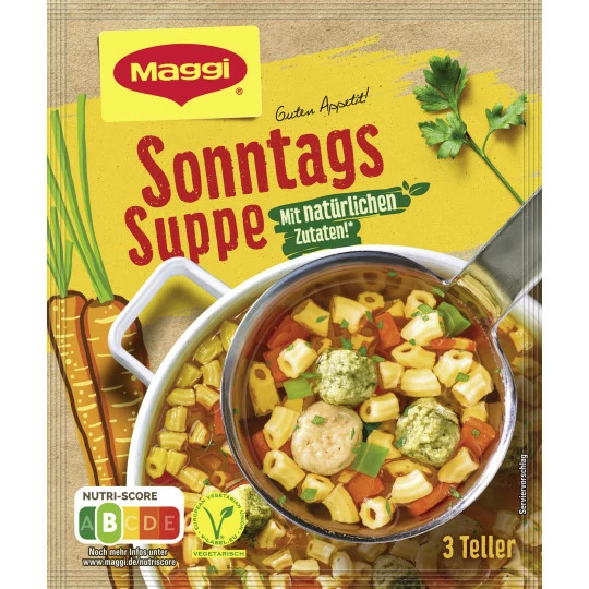 Guten Appetit Sonntags Suppe ergibt 750ML Maggi Guten Appetit Sonntags Suppe Ergibt 750ML -Kaffee-Tee Sales maggi guten appetit sonntags suppe famp252r 075l