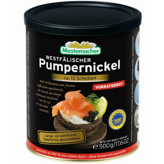 Echt westfälischer Pumpernickel in der Dose 500G Mestemacher Echt Westfälischer Pumpernickel In Der Dose 500G -Kaffee-Tee Sales mestermacher pumpernickel