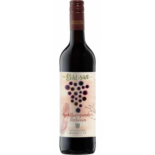 Weinkeller Echt Süß Spätburgunder Rotwein 0,75L Ortenauer Weinkeller Echt Süß Spätburgunder Rotwein 0,75L -Kaffee-Tee Sales owk sptburgunder echt suess