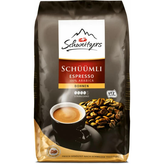 Schüümli Espresso 100% Arabica Bohnen 1KG Schweitzers Schüümli Espresso 100% Arabica Bohnen 1KG -Kaffee-Tee Sales schweitzers espresso 100 arabica bohnen 1kg