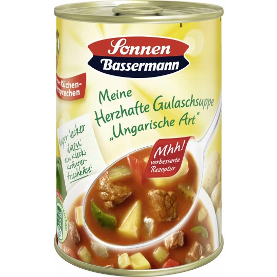 Bassermann Herzhafte Gulaschsuppe 400ML Sonnen Bassermann Herzhafte Gulaschsuppe 400ML -Kaffee-Tee Sales sonnen bassermann herzhafte gulaschsuppe